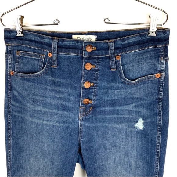 Madewell 10" High-Rise Skinny Jeans Drop-Hem Edition - Picture 9 of 16